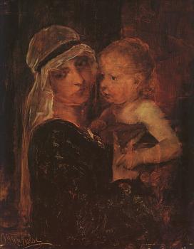 米哈伊 穆卡西斯 Mother and Child Study for Christ before Pilate 米哈伊 穆卡西斯 Mother and Child Study for Christ before Pilate